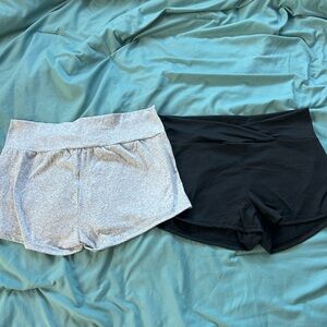 SHEIN Black Elastic Waist Shorts